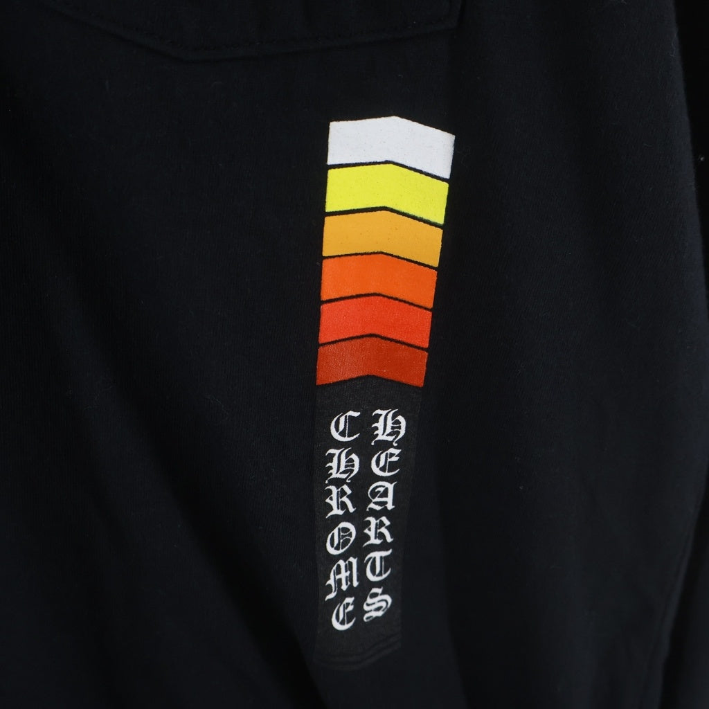 CHROME HEARTS(クロムハーツ) Neon Bar Logo L/S Tee ネオンバーロゴ グラデーションプリント 長袖Tシャツ カットソー ブラック