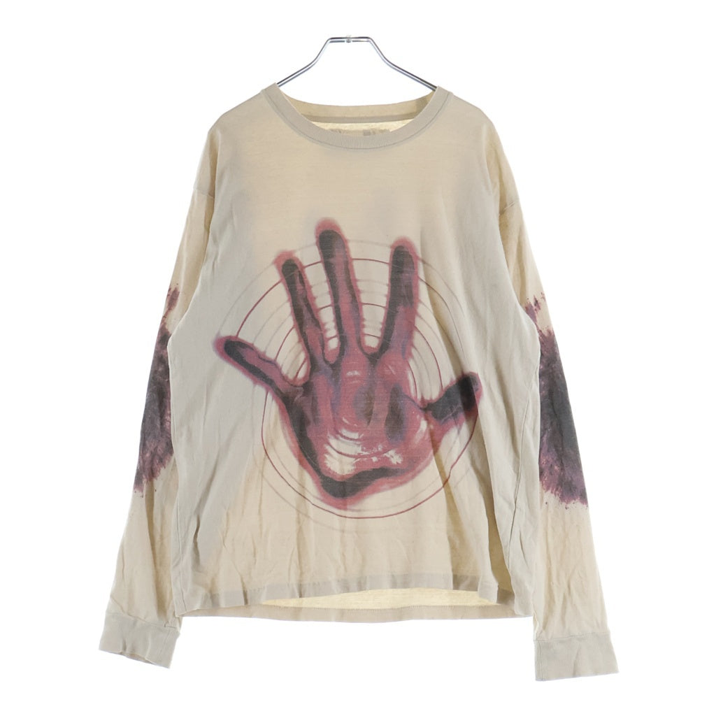 NO BRAND(ノーブランド) GENTLE FULLNESS RECYCLSE COTTON LS ジェントルフルネス リサイクル コットン 長袖Tシャツ アイボリー