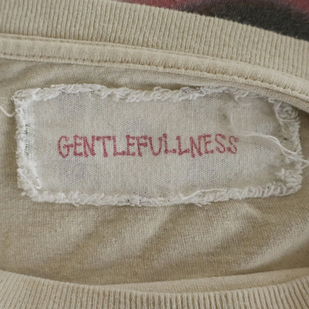 NO BRAND(ノーブランド) GENTLE FULLNESS RECYCLSE COTTON LS ジェントルフルネス リサイクル コットン 長袖Tシャツ アイボリー