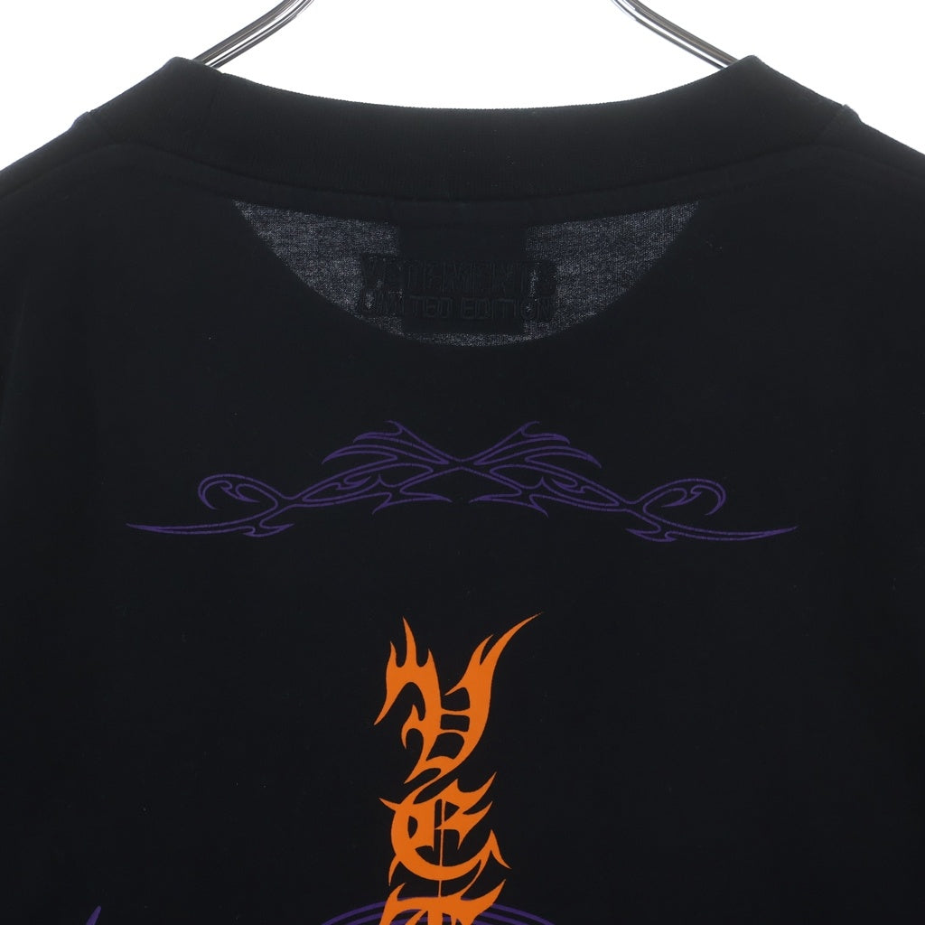 VETEMENTS(ヴェトモン) 22SS Vital Existence プリント半袖Tシャツ ブラック