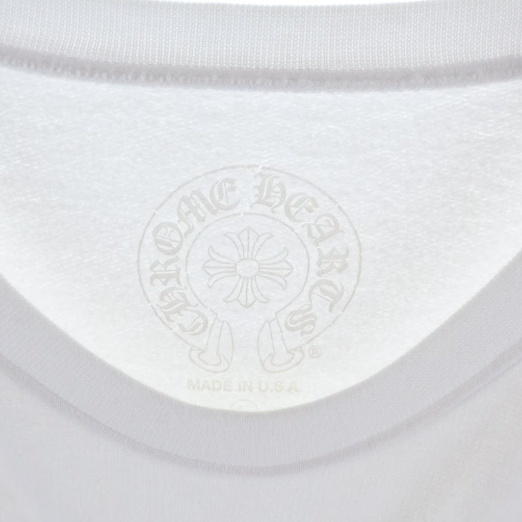 CHROME HEARTS(クロムハーツ) ホースシュー アームフローラルスウェット クルーネックスウェットトレーナー ホワイト