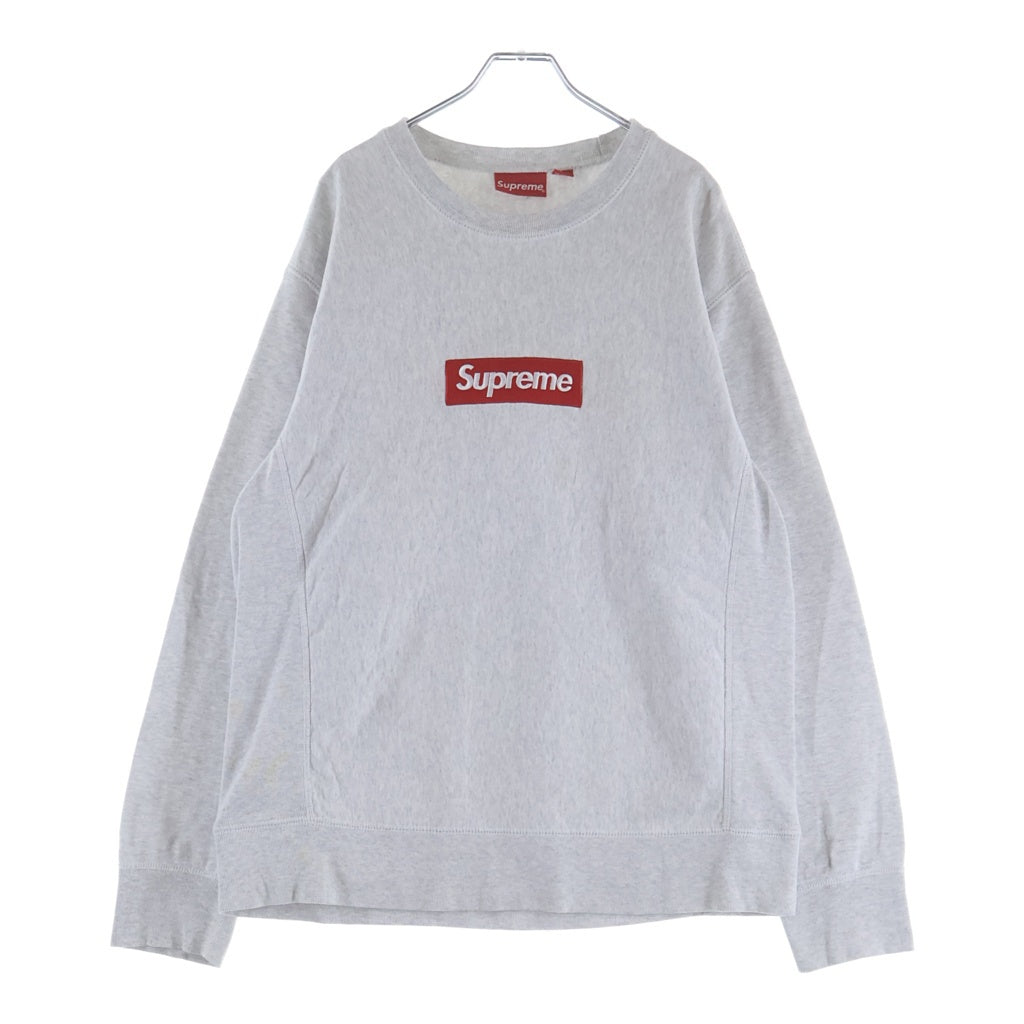 SUPREME(シュプリーム) 18AW Box Logo Logo Crewneck Sweatshirt ボックスロゴスウェットシャツ グレー