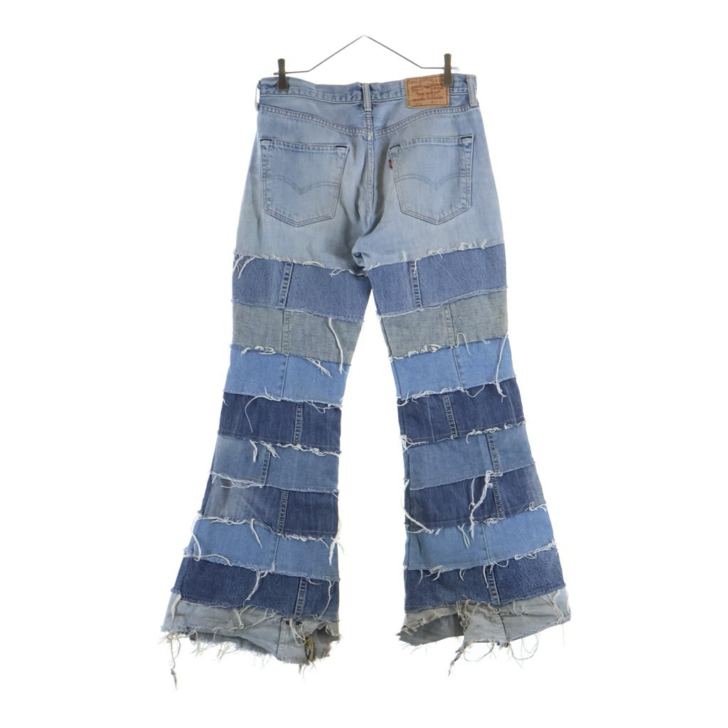 Levi's(リーバイス) 505 リメイク ダメージ ストレート デニム パンツ インディゴ