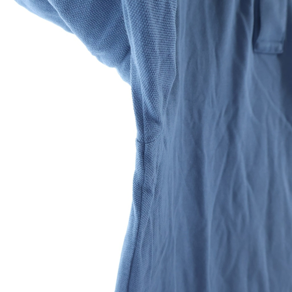 STONE ISLAND(ストーンアイランド) フロントロゴ パッチ 長袖ポロシャツ ブルー