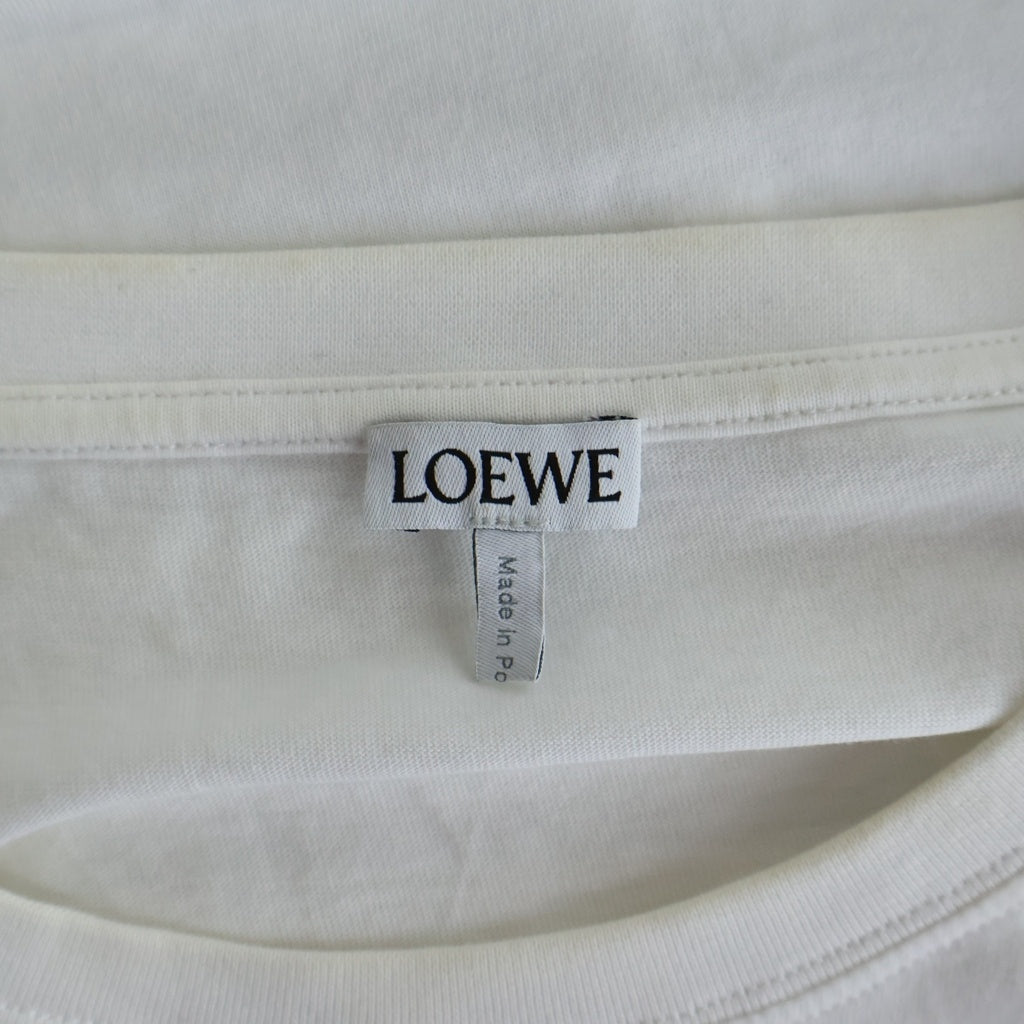 LOEWE(ロエベ) Anagram T-Shirt アナグラムロゴ刺繍 半袖Tシャツ ホワイト H526Y22X75