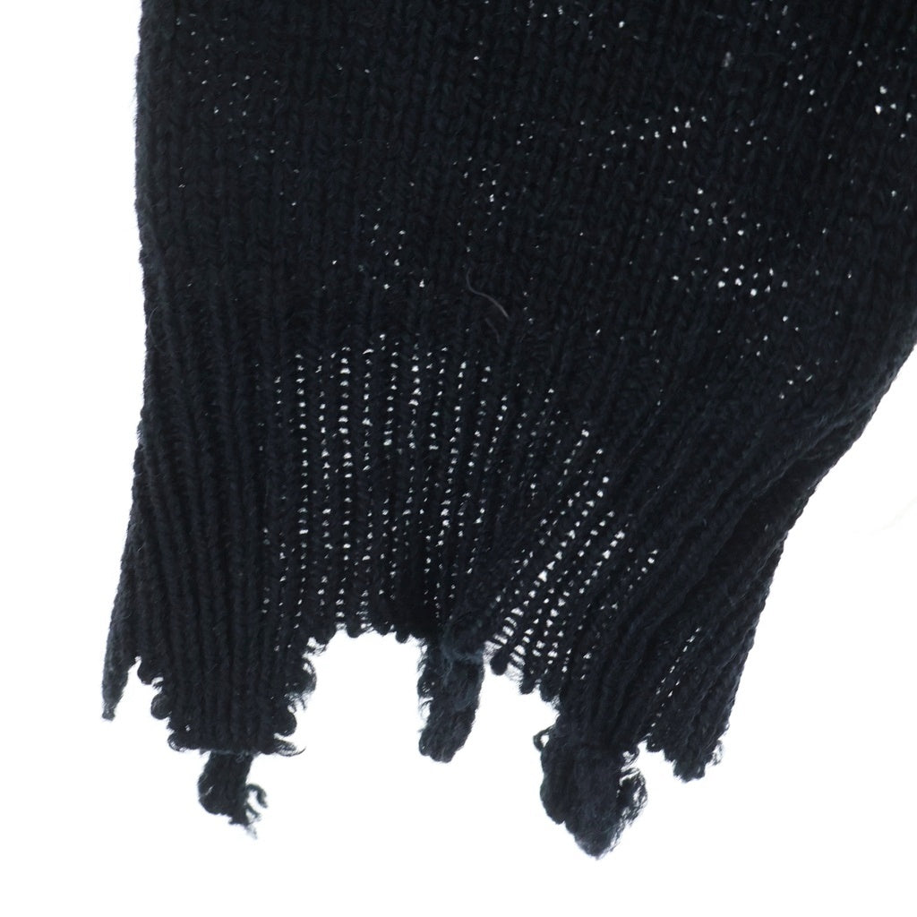SAINT MICHAEL(セントマイケル) 21AW WOOL SWTER SIN ウールニットセーター ブラック SM-A21-0000-039
