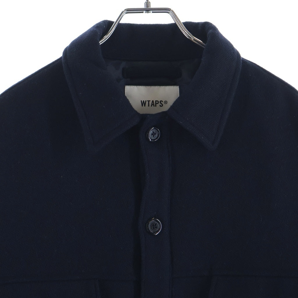 WTAPS(ダブルタップス) 21AW MELTON JACKET メルトンジャケット ネイビー 212WVDT-JKM01