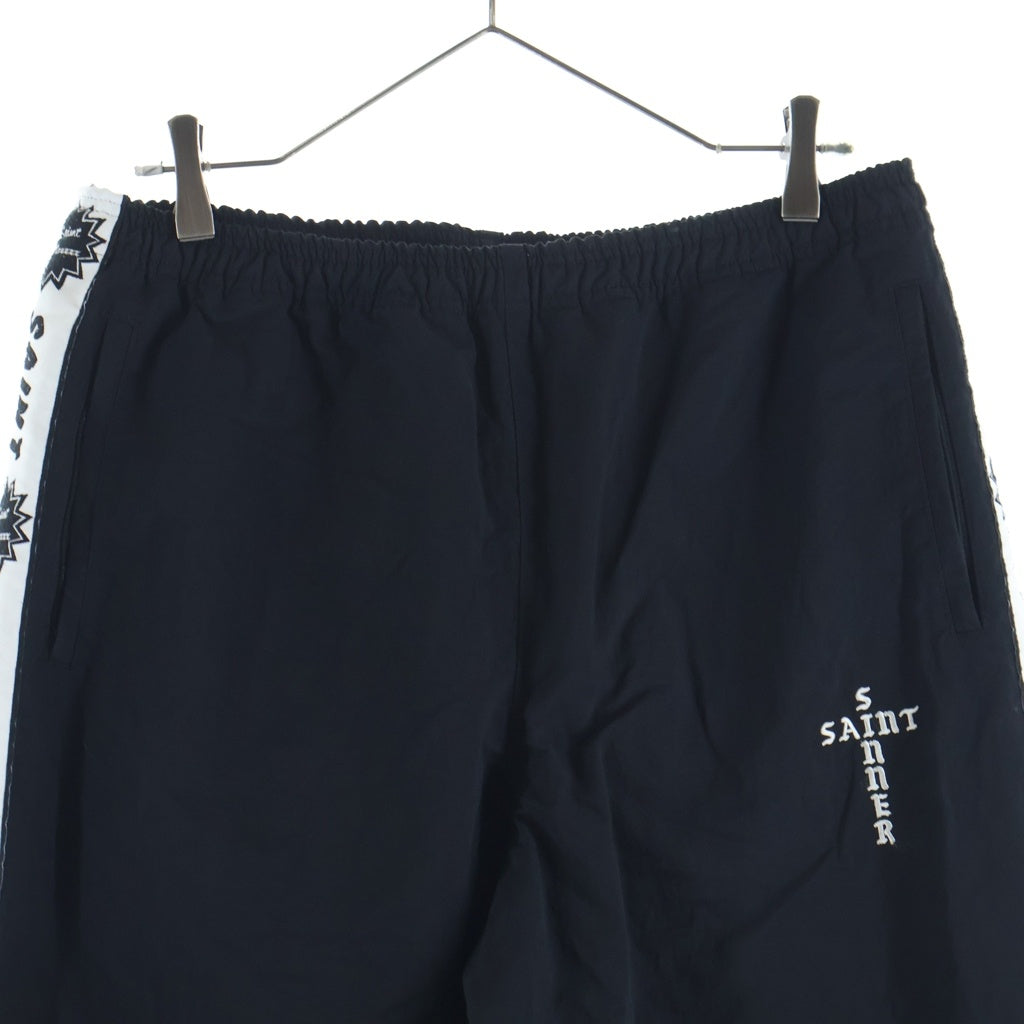 SAINT MICHAEL(セントマイケル) 24SS SIDE TAPE TRACK PANT サイドテープトラックパンツ ブラック SM-YS8-0000-066