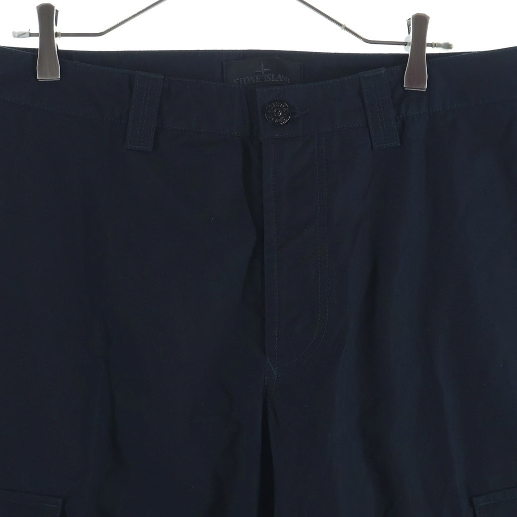 STONE ISLAND(ストーンアイランド) GHOST PIECE WEATHERPROOF COTTON CANVAS CARGO ゴーストピース コットンキャンバスカーゴパンツ ブラック 8115311F1