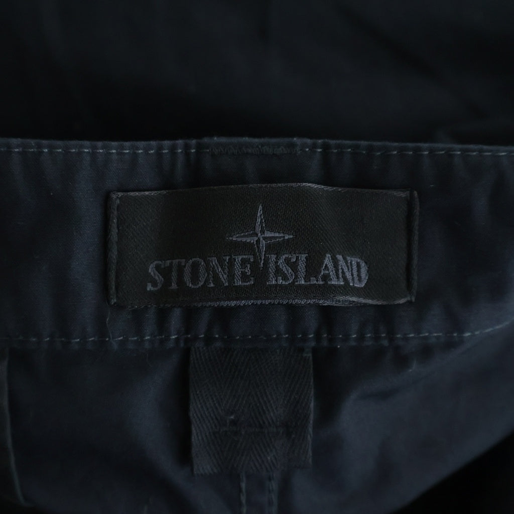 STONE ISLAND(ストーンアイランド) GHOST PIECE WEATHERPROOF COTTON CANVAS CARGO ゴーストピース コットンキャンバスカーゴパンツ ブラック 8115311F1