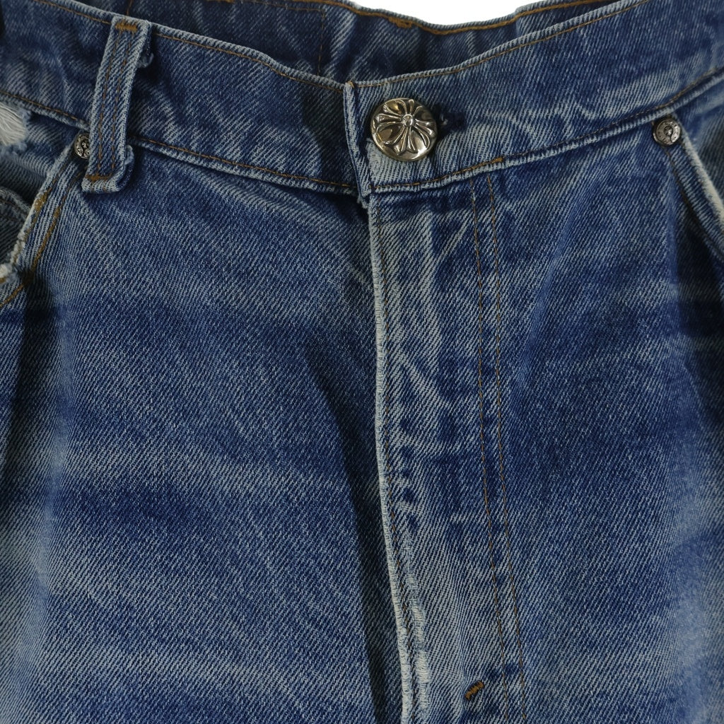 CHROME HEARTS(クロムハーツ) ×LEVI'S U VNTG JEAN リーバイス 505 クロスパッチ デニムパンツ インディゴ