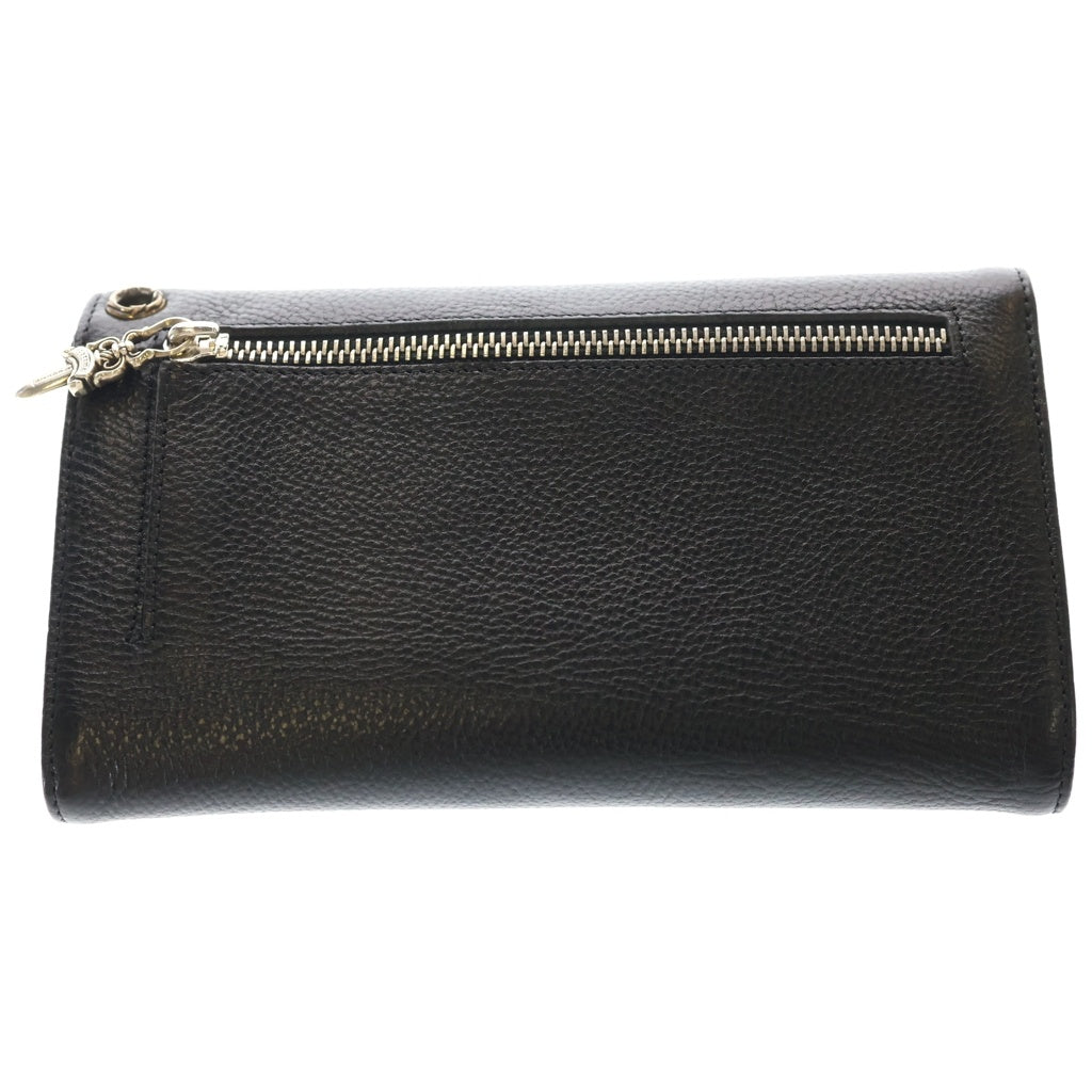 CHROME HEARTS(クロムハーツ) WAVE ウェーブ レザーウォレット 財布 ブラック BCA375
