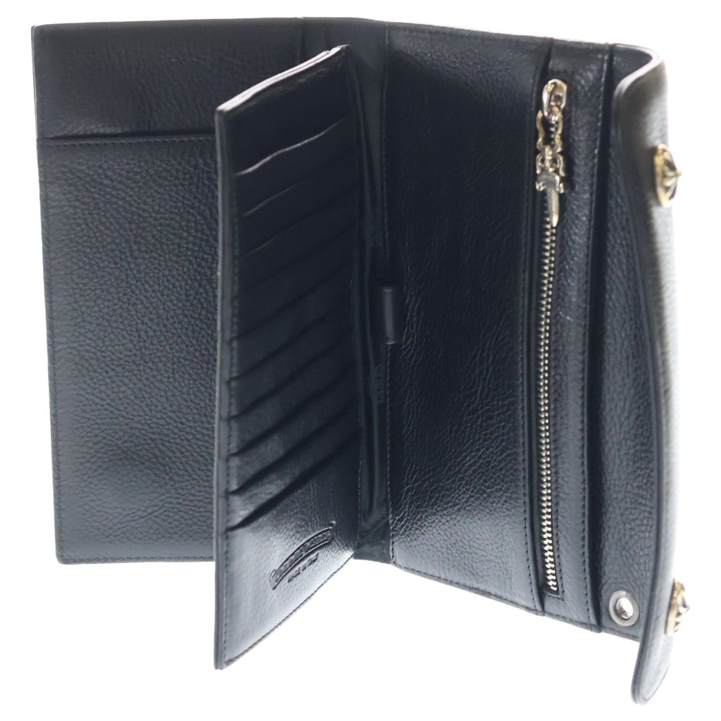 CHROME HEARTS(クロムハーツ) WAVE ウェーブ レザーウォレット 財布 ブラック BCA375