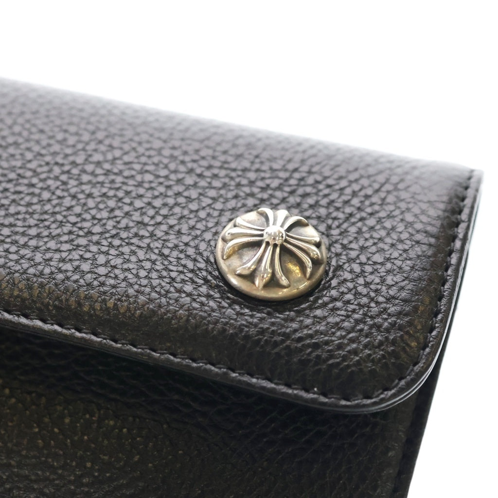 CHROME HEARTS(クロムハーツ) WAVE ウェーブ レザーウォレット 財布 ブラック BCA375