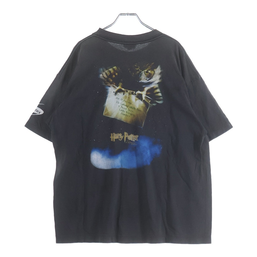 SAINT MICHAEL(セントマイケル) 25AW HP_SS TE ヴィンテージ加工 ムービー プリントロゴ 半袖Tシャツ カットソー グレー SM-HR1-0000-C45