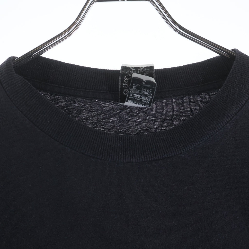 CHROME HEARTS(クロムハーツ) OLD オールド袖フローラル ホースシュープリント 長袖Tシャツカットソー ブラック