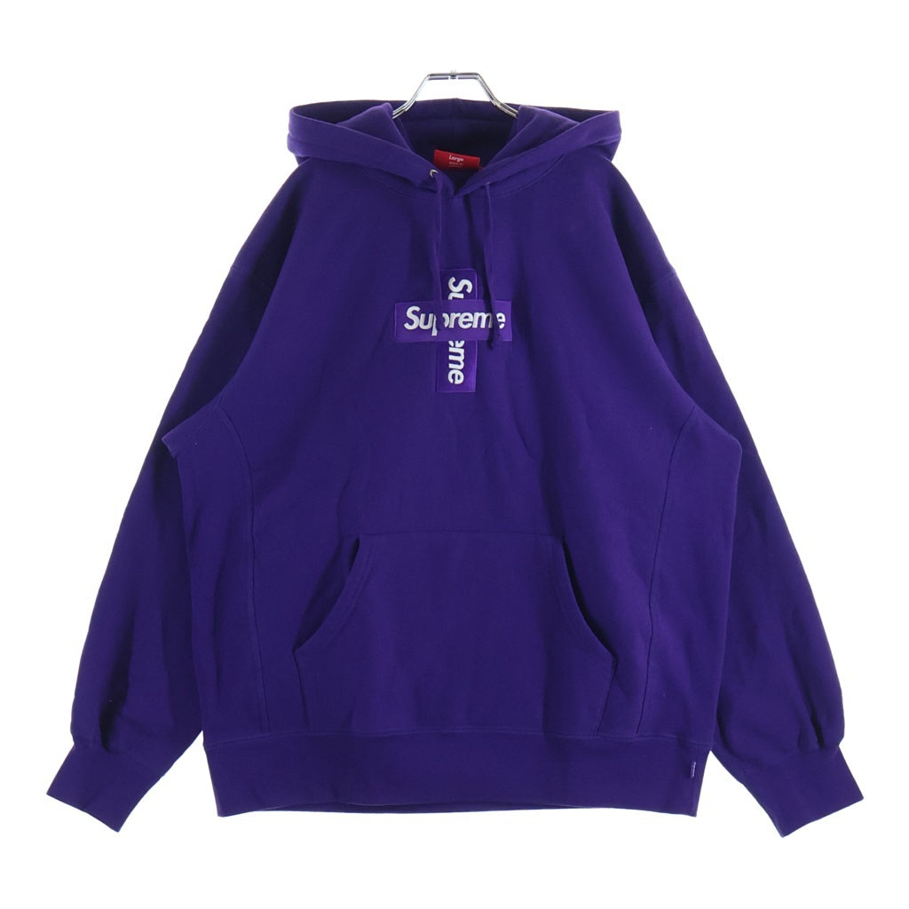 SUPREME(シュプリーム) 20AW Cross Box Logo Hooded Sweatshirt クロス ボックス ロゴ フーデッド スウェットシャツ プルオーバーパーカー パープル