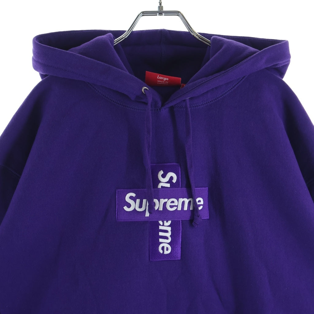 SUPREME(シュプリーム) 20AW Cross Box Logo Hooded Sweatshirt クロス ボックス ロゴ フーデッド スウェットシャツ プルオーバーパーカー パープル