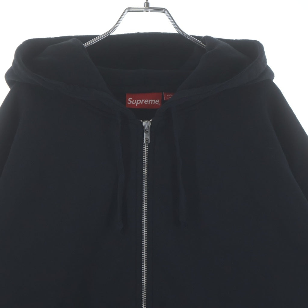 SUPREME(シュプリーム) 21AW ×THRASHER Multi Logo Hooded Sweatshirt スラッシャー マルチロゴ ジップアップパーカー ブラック