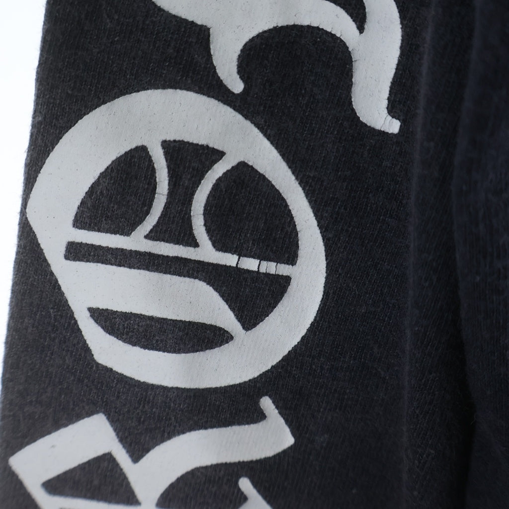 CHROME HEARTS(クロムハーツ) OLD L/S オールド 袖英字バックスクロールラベルプリント 長袖Tシャツカットソー