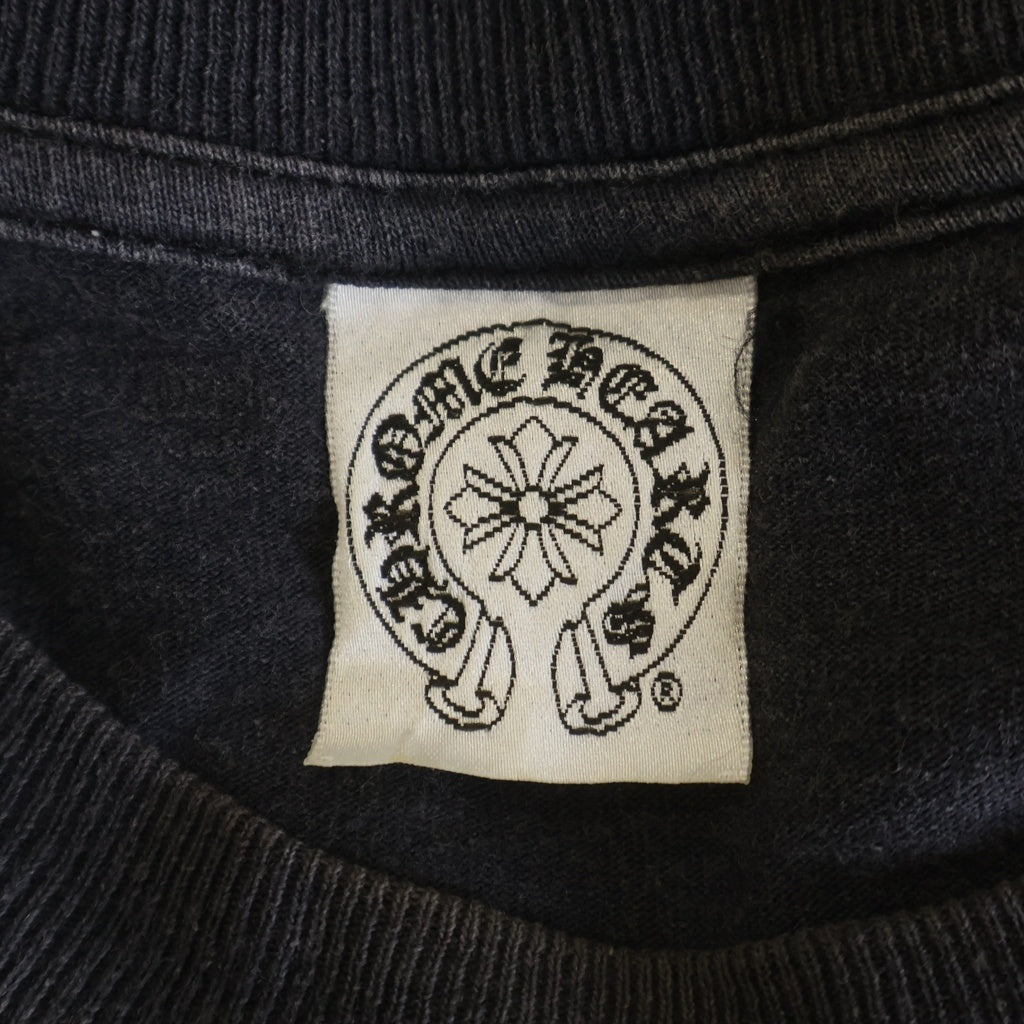 CHROME HEARTS(クロムハーツ) OLD L/S オールド 袖英字バックスクロールラベルプリント 長袖Tシャツカットソー