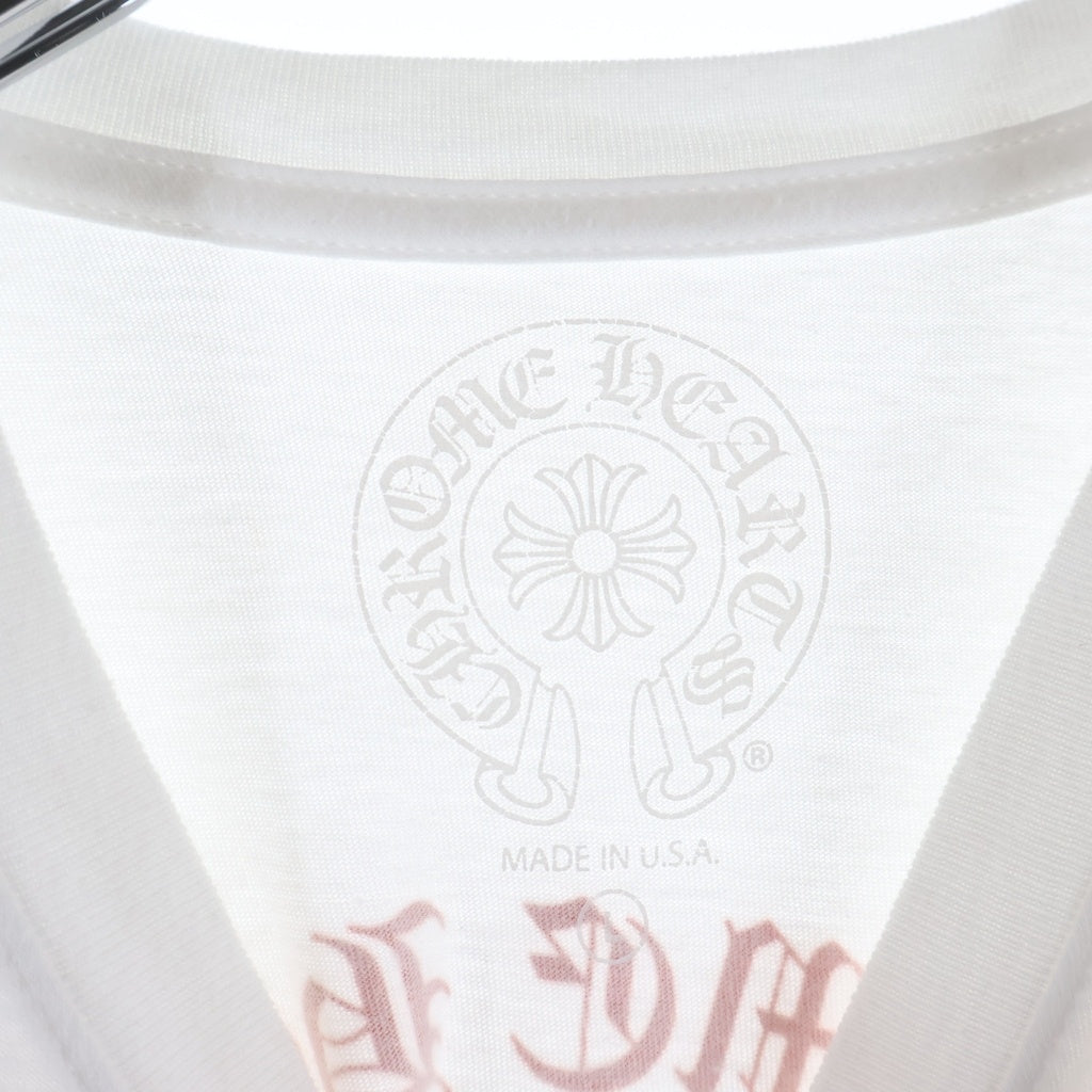 CHROME HEARTS(クロムハーツ) BACK GRAD CIRCLE LOGO TEE バック グラデーション サークルロゴ クルーネック半袖Tシャツ カットソー ホワイト