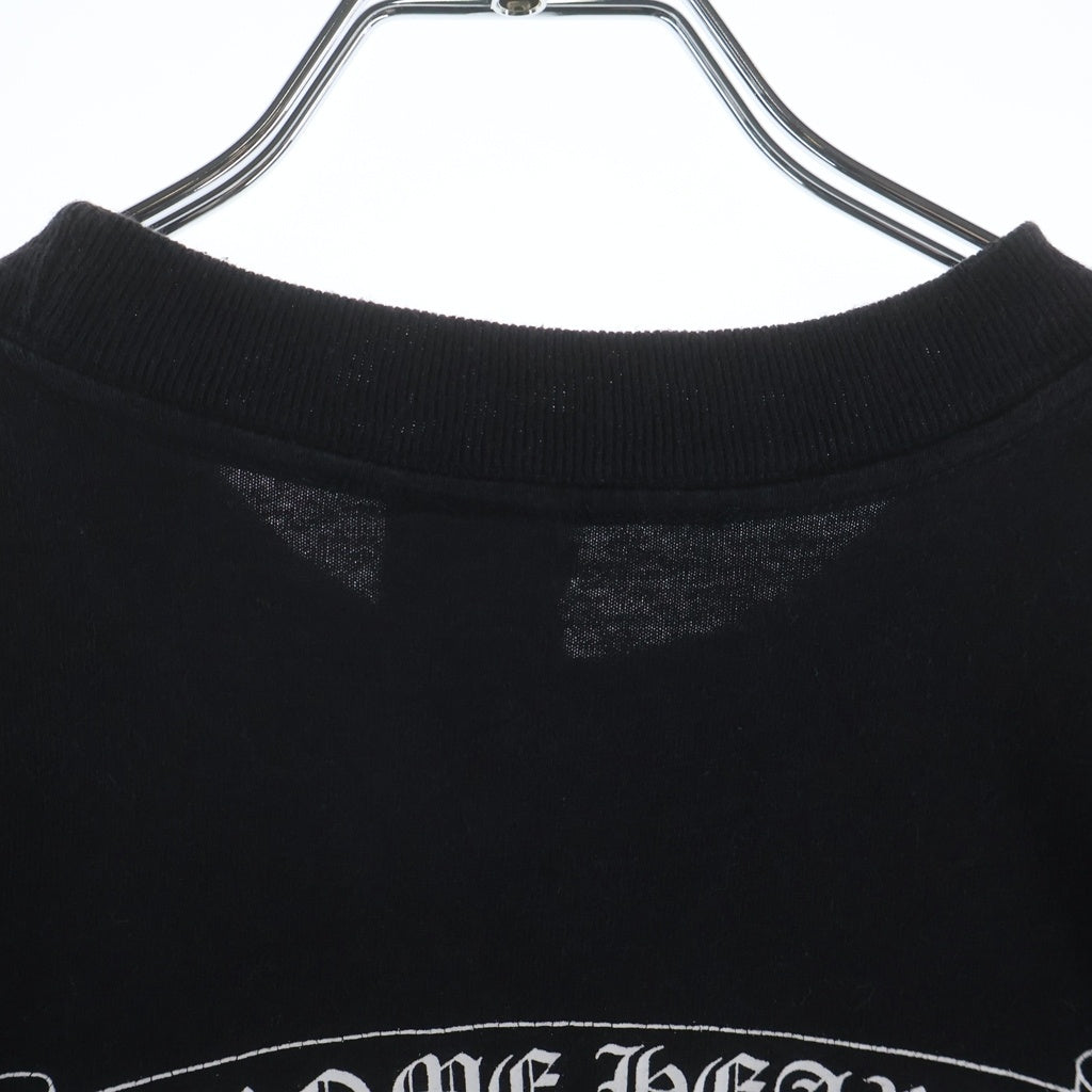 CHROME HEARTS(クロムハーツ) ×A BATHING APE BABY MILO TEE アベイジング エイプ コラボ フロント ホースシューロゴプリント クルーネック コットン 半袖Tシャツ カットソー ブラック
