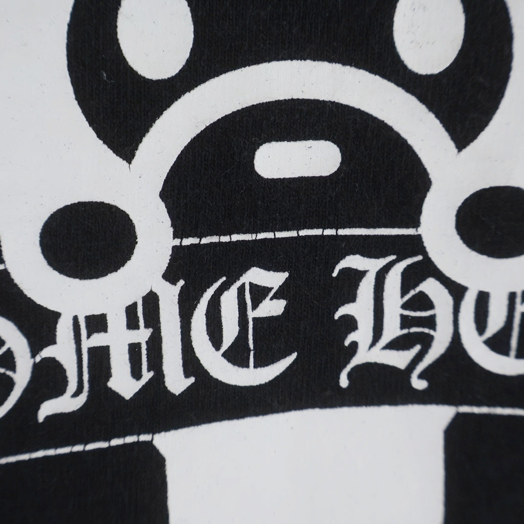 CHROME HEARTS(クロムハーツ) ×A BATHING APE BABY MILO TEE アベイジング エイプ コラボ フロント ホースシューロゴプリント クルーネック コットン 半袖Tシャツ カットソー ブラック