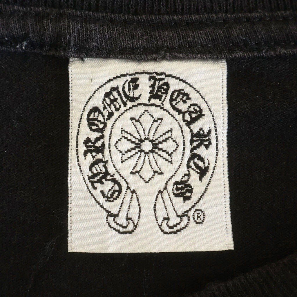 CHROME HEARTS(クロムハーツ) ×A BATHING APE BABY MILO TEE アベイジング エイプ コラボ フロント ホースシューロゴプリント クルーネック コットン 半袖Tシャツ カットソー ブラック