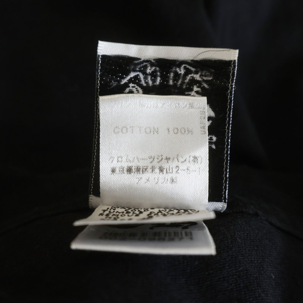 CHROME HEARTS(クロムハーツ) ×A BATHING APE BABY MILO TEE アベイジング エイプ コラボ フロント スクロールラベルロゴプリント クルーネック コットン 半袖Tシャツ カットソー ブラック