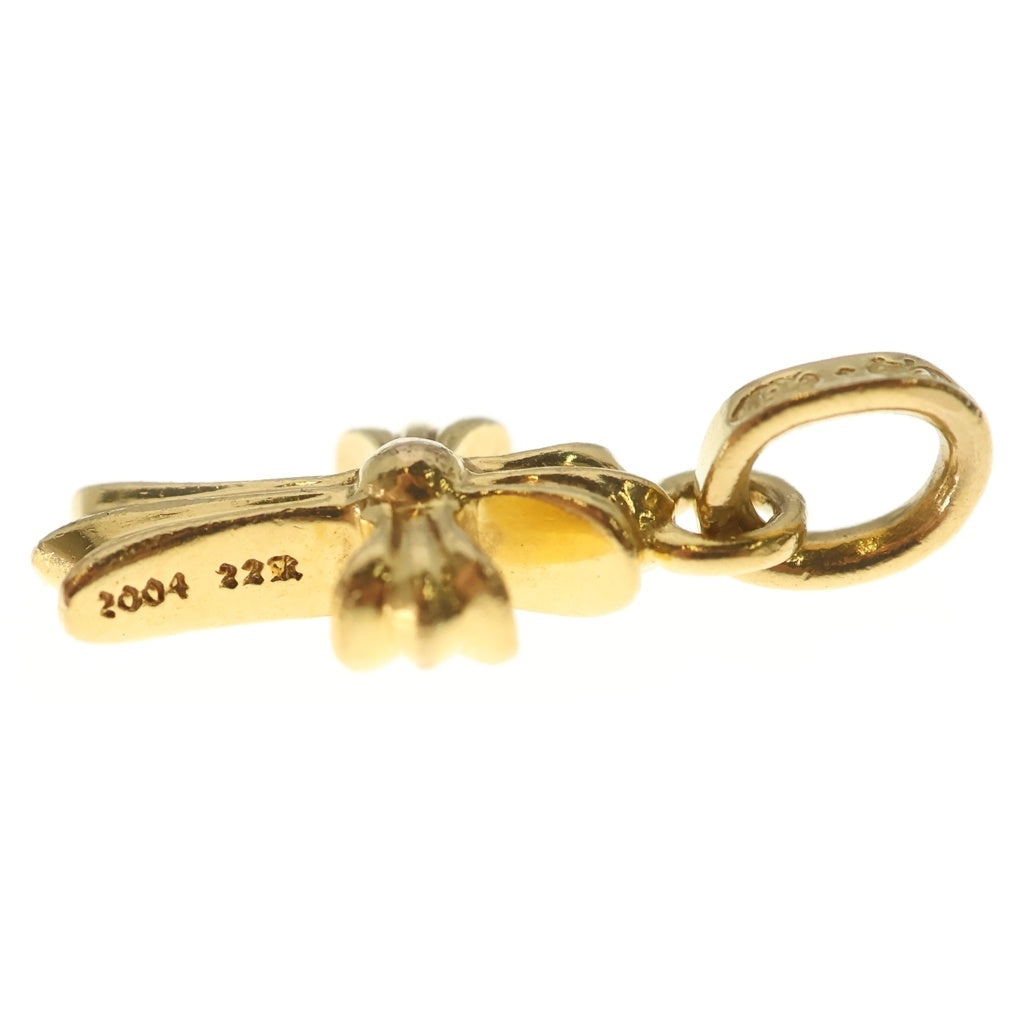 CHROME HEARTS(クロムハーツ) 22K CRS BBYFAT P/DIA ベイビーファットクロス PAVEダイヤ ペンダントトップ ゴールド