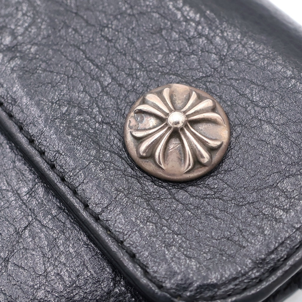 CHROME HEARTS(クロムハーツ) WAVE ウェーブ レザーウォレット 財布 ブラック