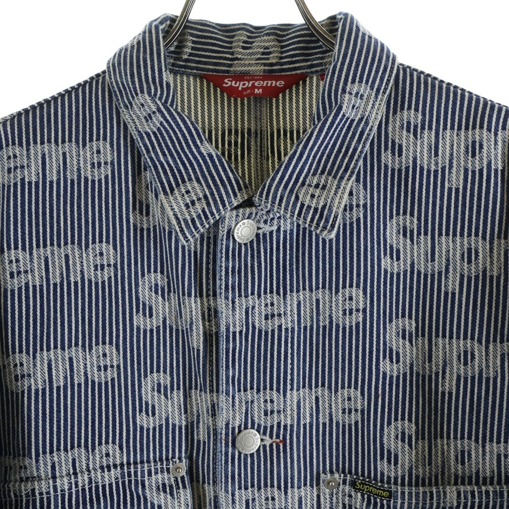 SUPREME(シュプリーム) 24SS Denim Chore Trucker Jacket ストライプデニムチョアトラッカージャケット