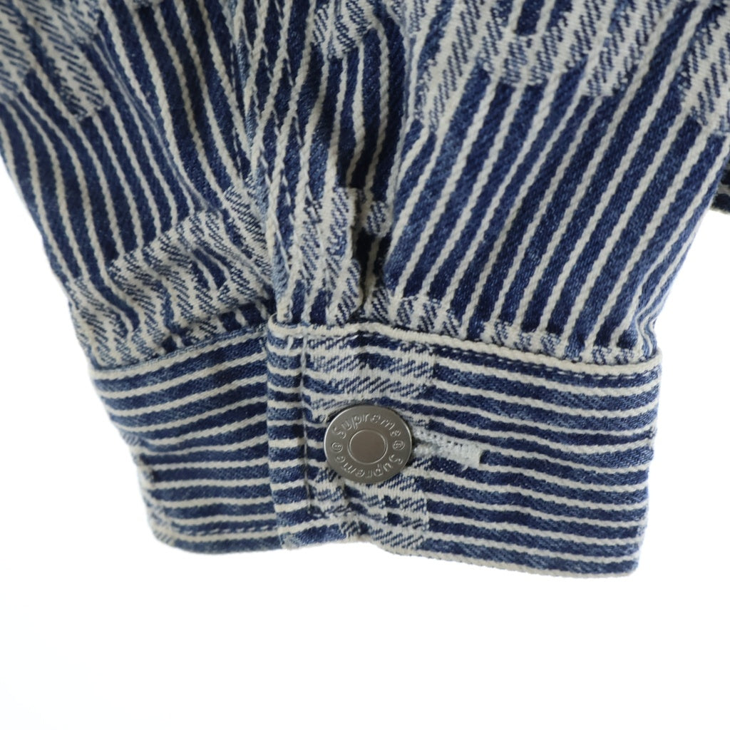 SUPREME(シュプリーム) 24SS Denim Chore Trucker Jacket ストライプデニムチョアトラッカージャケット