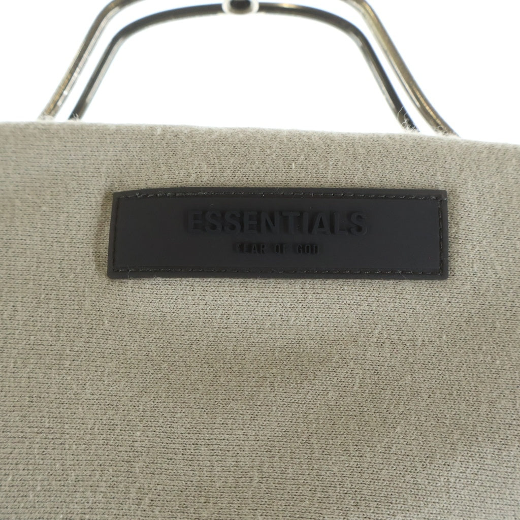 FEAR OF GOD ESSENTIALS(フィアオブゴッド エッセンシャルズ) HOODIE ラバーロゴ プルオーバースウェットパーカー フーディー ベージュ