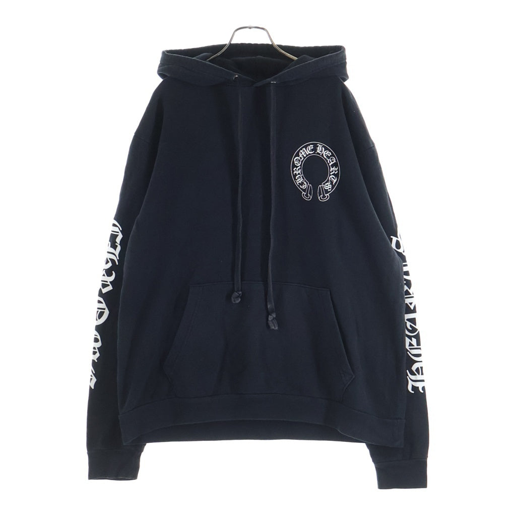 CHROME HEARTS(クロムハーツ) ×MATTY BOY Chomper Horseshoe Hoodie ×マッティボーイ チョンパー ホースシューフーディ プルオーバースウェットパーカー ブラック