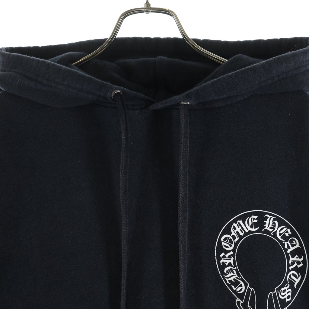 CHROME HEARTS(クロムハーツ) ×MATTY BOY Chomper Horseshoe Hoodie ×マッティボーイ チョンパー ホースシューフーディ プルオーバースウェットパーカー ブラック