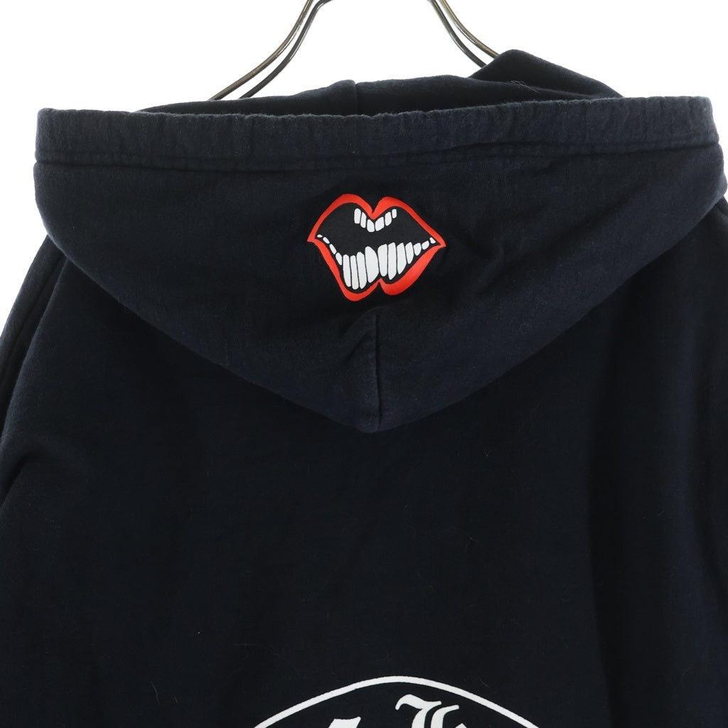 CHROME HEARTS(クロムハーツ) ×MATTY BOY Chomper Horseshoe Hoodie ×マッティボーイ チョンパー ホースシューフーディ プルオーバースウェットパーカー ブラック
