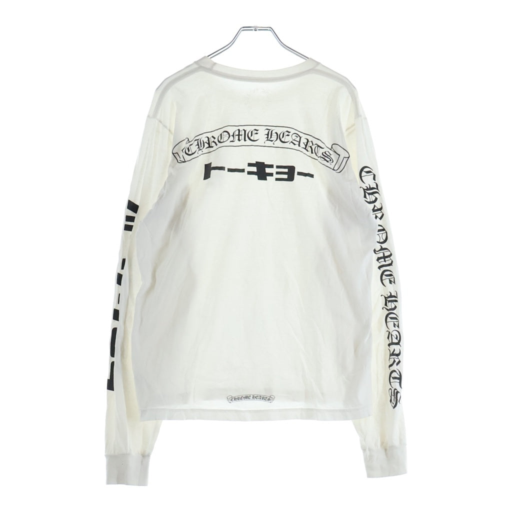 CHROME HEARTS(クロムハーツ) CH L S 1 バックスクロールラベル トーキョープリント長袖Tシャツカットソー ホワイト