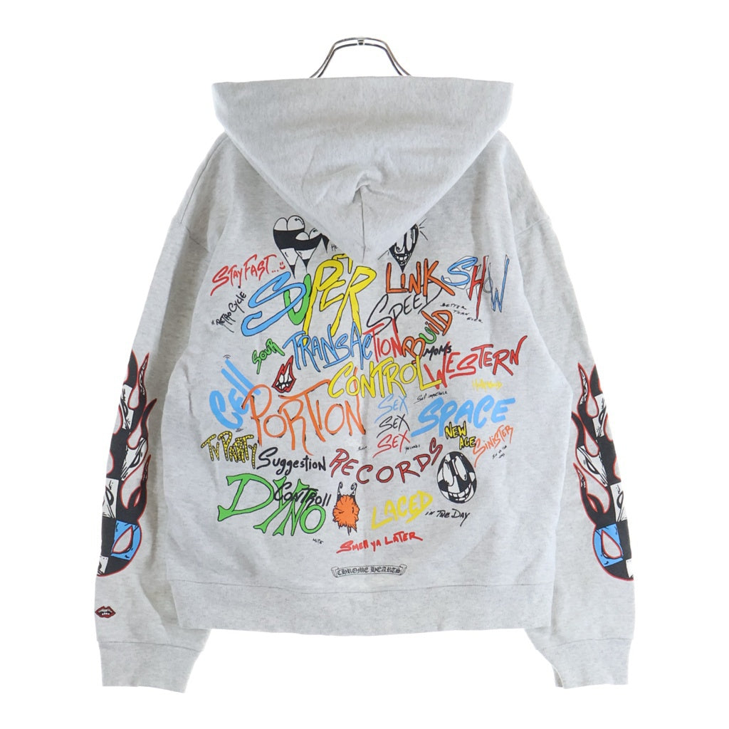 CHROME HEARTS(クロムハーツ) MATTY BOY PPO BRAIN HD PLVR マッティボーイ ブレインプルオーバーフーディ パーカー グレー
