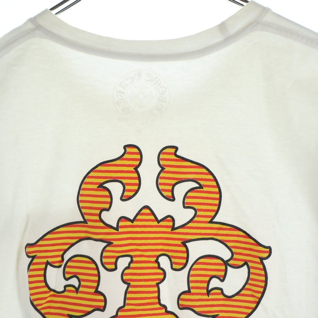 CHROME HEARTS(クロムハーツ) VINE DAGGER S/S TEE ヴァインダガー バックストライプダガー 半袖 クルーネック Tシャツ カットソー ホワイト