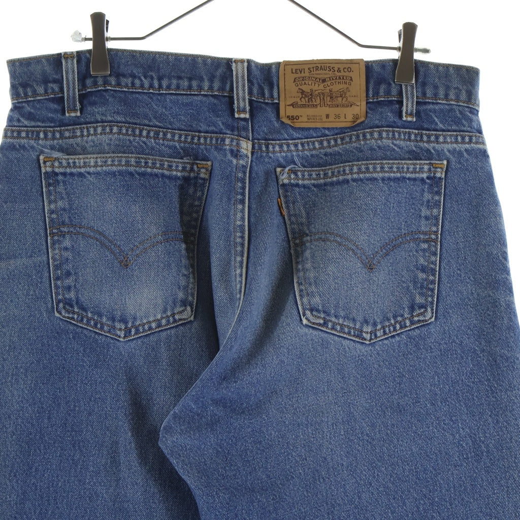 Levi's(リーバイス) 90S 550 RELAXED FIT DENIM PANTS USA製 リラックスフィット ワイドテーパードデニムパンツ ブルー
