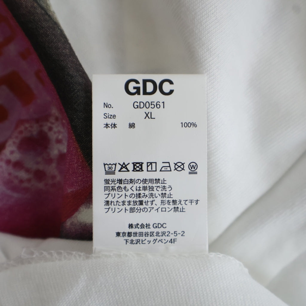 GDC(ジーディーシー) ×FIGHT CLUB ファイトクラブ 両面プリント 半袖Tシャツカットソー ホワイト GD0561