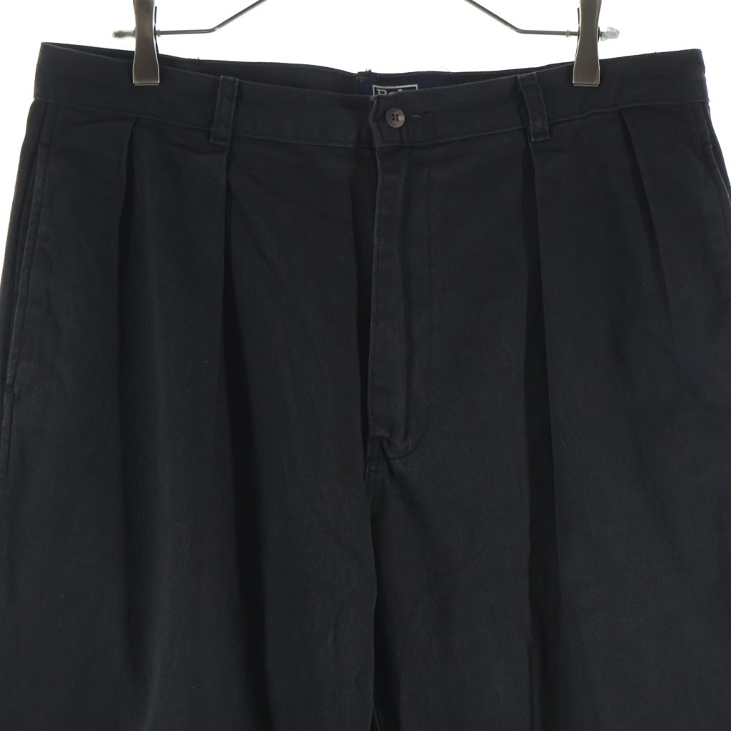 POLO RALPH LAUREN(ポロラルフローレン) 90S 2TUCK CHINO PANTS USA製 2タック コットンチノ パンツ ブラウン
