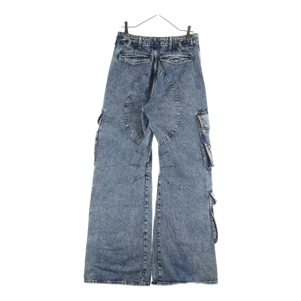 DIESEL(ディーゼル) D-SIRE-CARGO カーゴフレアデニムパンツ インディゴ A09197 レディース