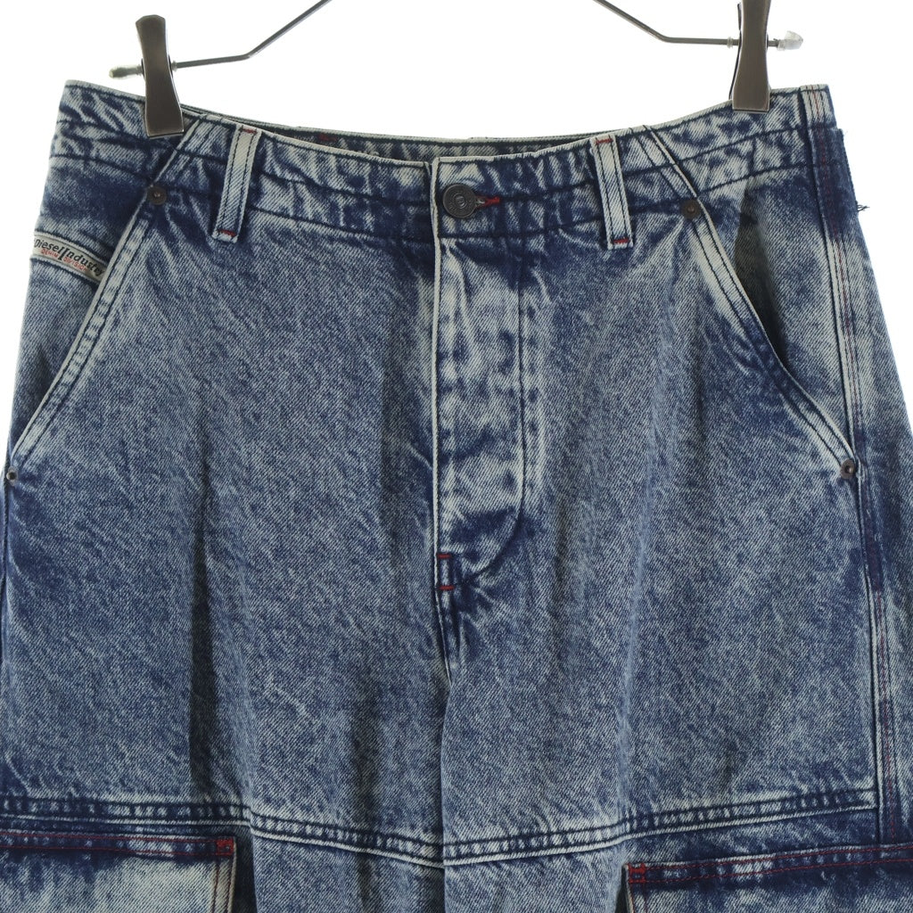 DIESEL(ディーゼル) D-SIRE-CARGO カーゴフレアデニムパンツ インディゴ A09197 レディース