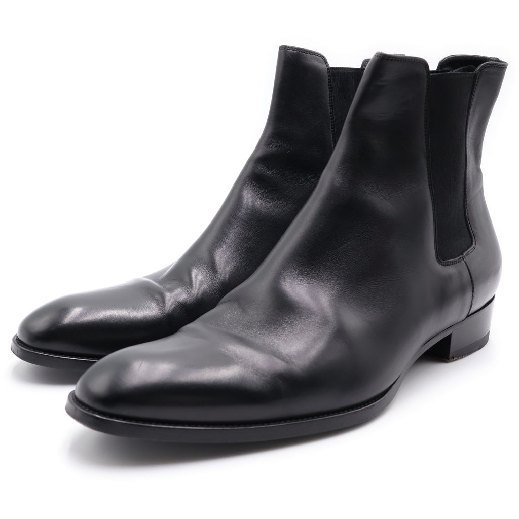 SAINT LAURENT PARIS(サンローランパリ) レザー サイドゴア チェルシー ブーツ ブラック 592438