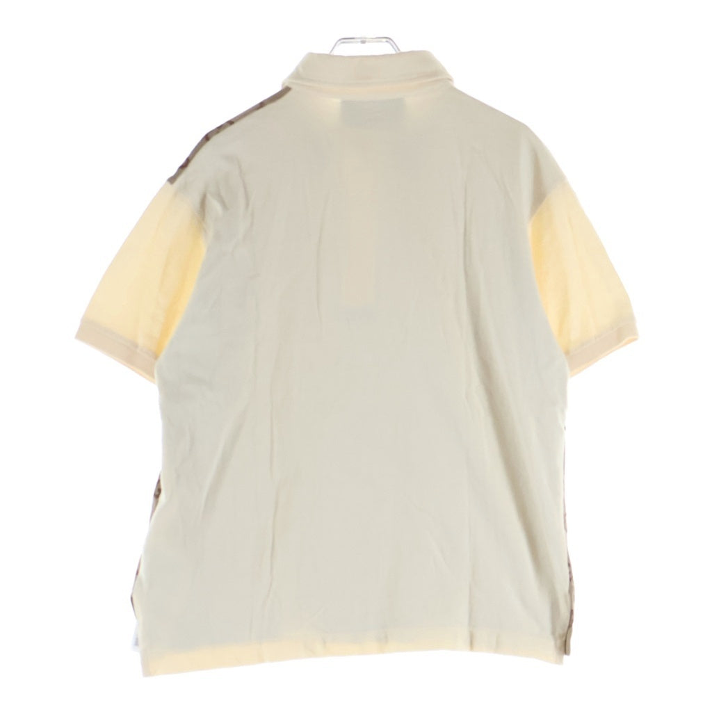 GUCCI(グッチ) GG Logo Cotton Polo Shirt GGロゴ コットン 半袖ポロシャツ ブラウン 682015 XJD1F