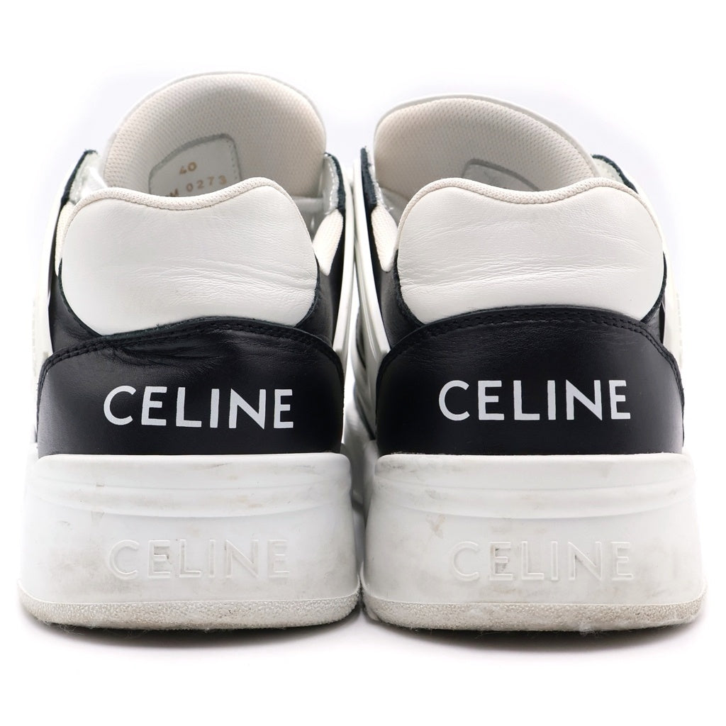 CELINE(セリーヌ) エディ期 レザー切替 ローカットスニーカー ホワイト RM0273