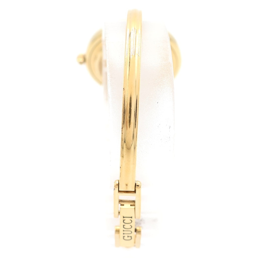 GUCCI(グッチ) チェンジベゼル ブレスレットウォッチ ゴールド金具 ゴールド/ホワイト レディース